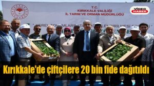 Kırıkkale’de çiftçilere 20 bin fide dağıtıldı