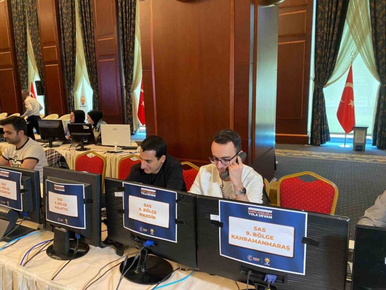 AK Parti’nin Sonuç Alma Sistemi görüntülendi