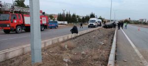 Takla atan otomobilde can verdi