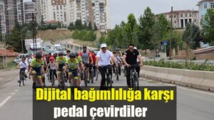 Dijital bağımlılığa karşı pedal çevirdiler