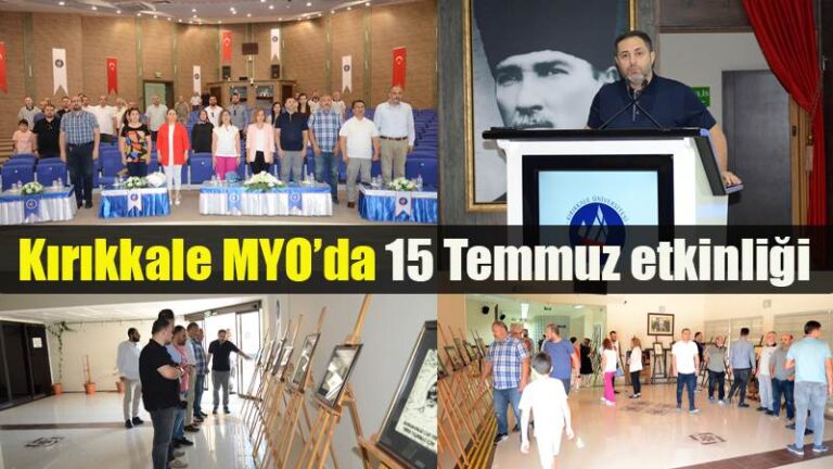 Kırıkkale MYO’da 15 Temmuz etkinliği