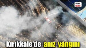 Kırıkkale’de anız yangını