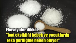 Ebeveynler dikkat: “İyot eksikliği bebek ve çocuklarda zeka geriliğine neden oluyor”