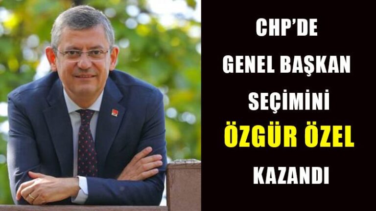 CHP’de Genel Başkan seçimini Özgür Özel kazandı.