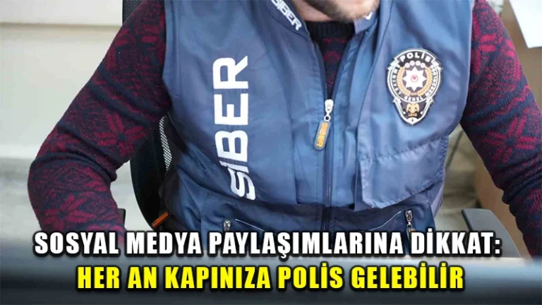 Sosyal medya paylaşımlarına dikkat: Her an kapınıza polis gelebilir
