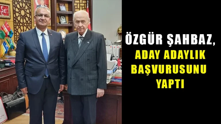 Özgür Şahbaz, aday adaylık başvurusunu yaptı
