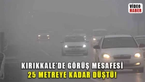 43 ilin geçiş güzergahında yoğun sis: Görüş mesafesi 25 metreye kadar düştü