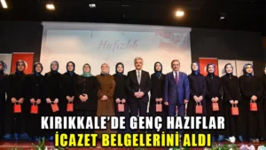 Kırıkkale’de hafızlık eğitimini tamamlayan 14 öğrenci icazet aldı