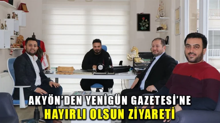Bahattin Akyön’den Yenigün Gazetesi’ne hayırlı olsun ziyareti