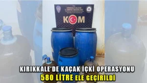 Yılbaşı öncesi kaçak içki operasyonu: 580 litre ele geçirildi