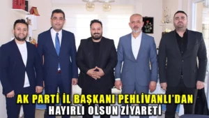 AK Parti Kırıkkale İl Başkanı Engin Pehlivanlı’dan, Yenigün Gazetesi’ne hayırlı olsun ziyareti