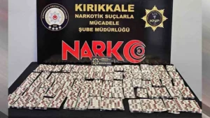 KIRIKKALE’DE 2 BİN 266 SENTETİK ECZA ELE GEÇİRİLDİ