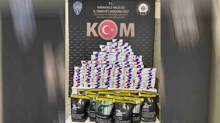 KIRIKKALE’DE SAHTE BANDROLLÜ TÜTÜN ELE GEÇİRİLDİ