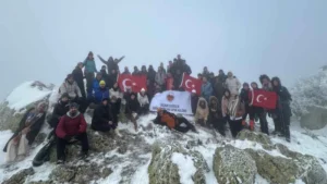 Bozkır dağcıları kış startını verdi