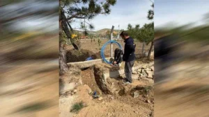 Hacılar Kasabası’nda su hattı yenileniyor