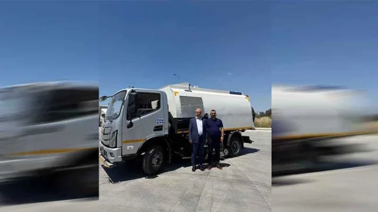 Hacılar’a yeni yol süpürme aracı kazandırıldı
