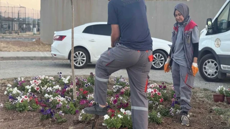 Millet Bahçesi’nde bakım çalışması yapılıyor