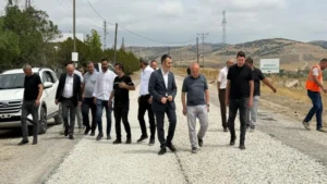 Karıştıran Mesire Alanı yolunda asfalt çalışması başladı