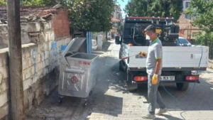 Haşerelere karşı yoğun mücadele