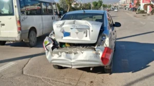 Sanayi Mahallesi’nde maddi hasarlı trafik kazası!