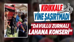 Kırıkkale’de 10 liraya davullu zurnalı lahana satışı
