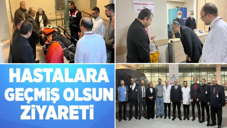 Hastalara geçmiş olsun ziyareti