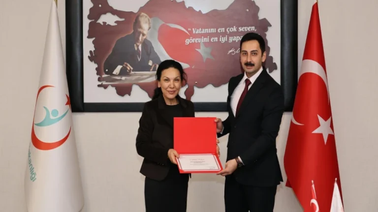 Delice Devlet Hastanesi’ne teşekkür belgesi