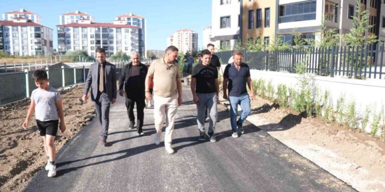 Sorgun’da yürüyüş ve bisiklet yolu çalışmaları sürüyor