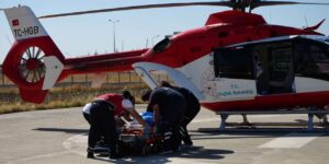 Kırıkkale’de zamanla yarış! 2 çocuk hava ambulansıyla sevk edildi
