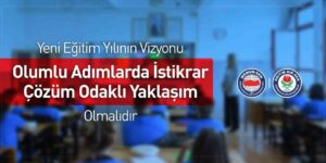 Eğitim-Bir-Sen’den yeni eğitim-öğretim yılı açıklaması