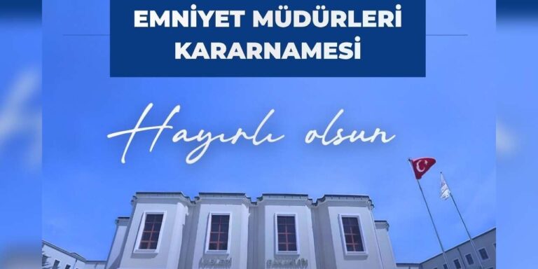 Bakan Çiftçi: “Yeni atanan emniyet müdürlerimize başarılar diliyorum”