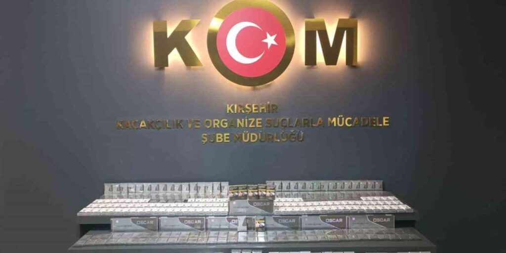 Kırşehir’de gümrük kaçağı sigara ele geçirildi