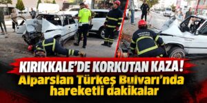 Kırıkkale’de korkutan kaza! Alparslan Türkeş Bulvarı’nda hareketli dakikalar