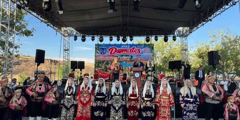 Ayaş Domates Festivali, renkli görüntülerle başladı