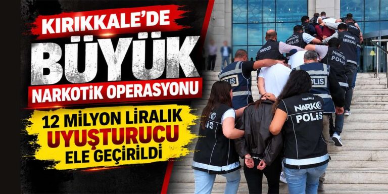 Kırıkkale’de dev operasyon: 107 bin 200 hapla yakalandılar