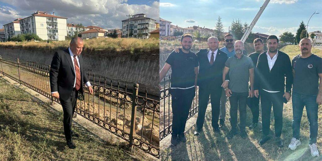 Çoruhözü Deresi’nde çalışmalar sürüyor! Halil Öztürk sahada inceledi