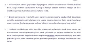 SPK’dan tasfiye süresine ilişkin basın duyurusu