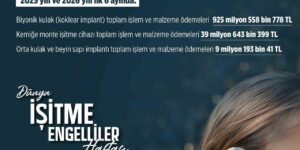 İşitme engelli vatandaşlara 2025 ve 2026’nın ilk 6 ayında 974 milyon liralık destek