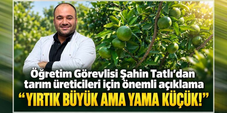 Şahin Tatlı: “Yırtık büyük ama yama küçük!”