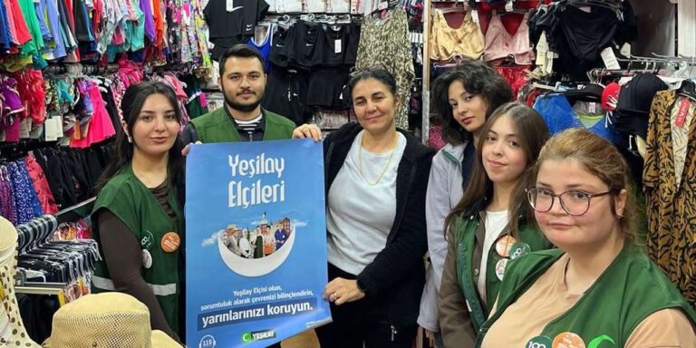 Yeşilay Kırıkkale’de kapı kapı geziyor! Esnafa bağımlılıkla mücadele çağrısı