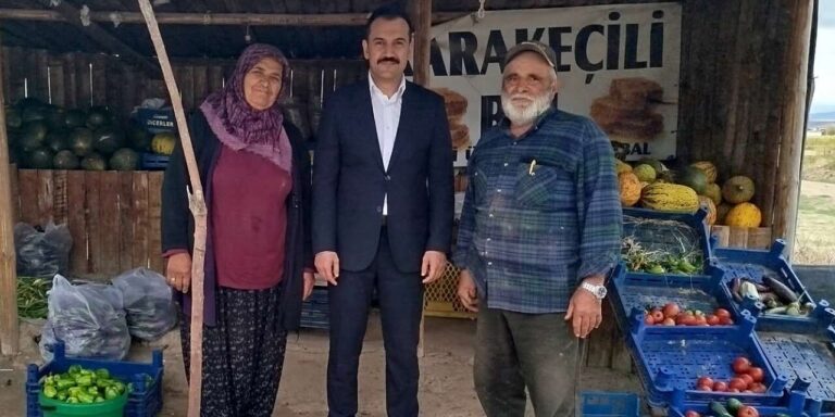 Karakeçili’de üretimiyle dikkat çekti! Kaymakam Yasin Mert yerinde inceledi