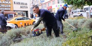Park ve bahçelerde sonbahar mesaisi! Ekipler harekete geçti