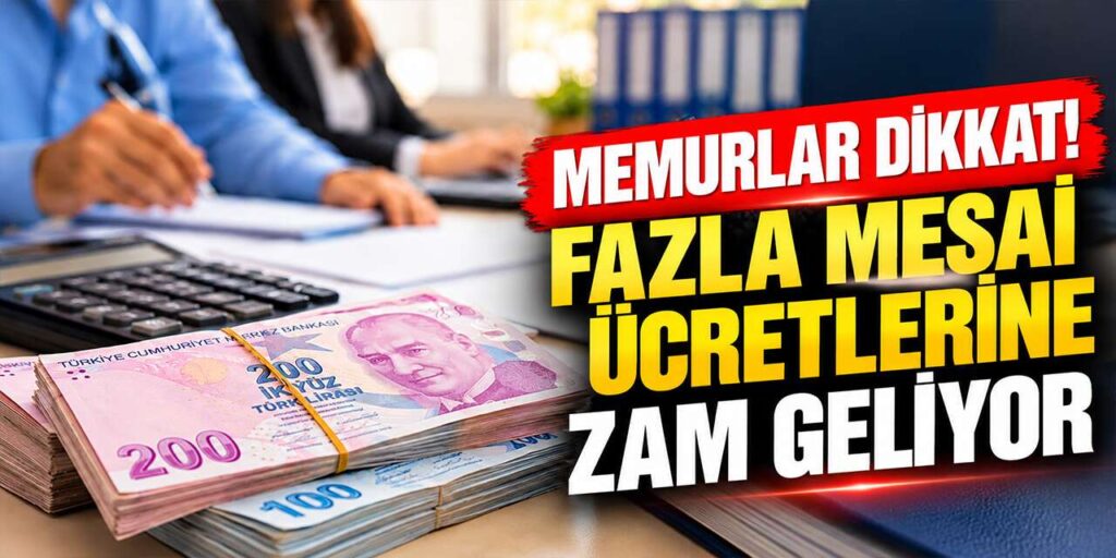 Memurlar dikkat! Fazla mesai ücretlerine zam geliyor
