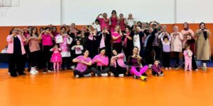 Zumba dersine pembe dokunuş: Erken teşhis için buluştular