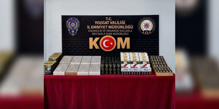 Yozgat’ta 35 bin makaron ele geçirildi