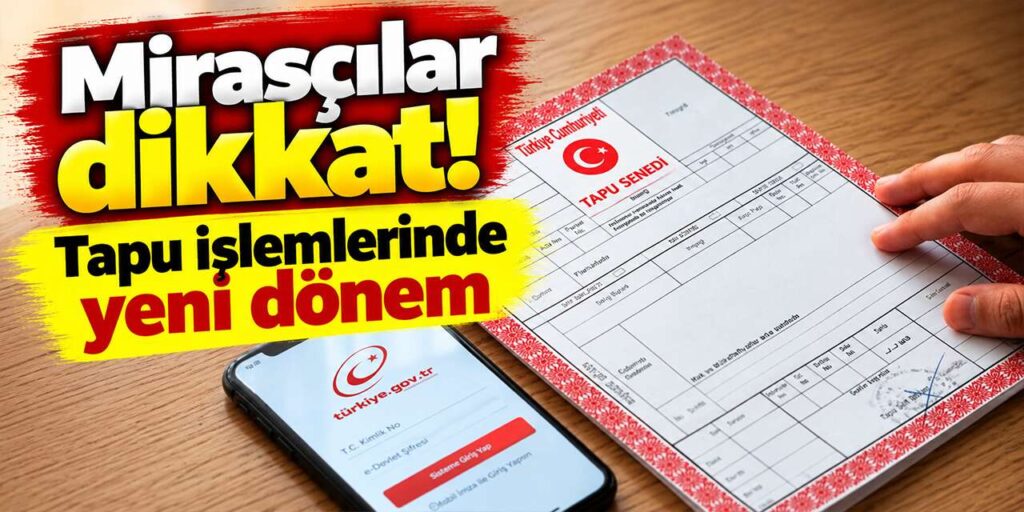 Mirasçılar dikkat! Tapu işlemlerinde yeni dönem