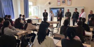 İbn-i Sina Lisesi’nde Kaymakam Kayatürk’ü ağırladılar